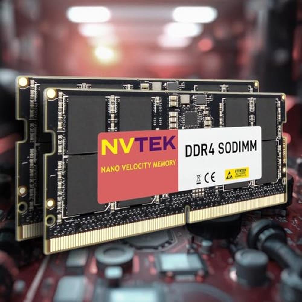 NVTEK 64GB: 2X32GB DDR4 2666MHZ PC4-21300 SODIMM – Side View