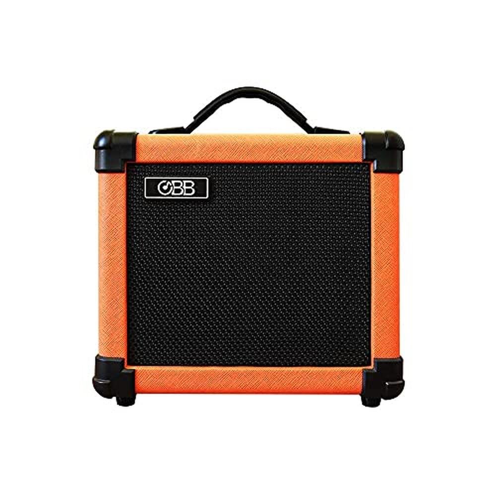 Guitar Amplifier: OBB Dual-Powered Bluetooth Guitar Amp 10W – Side View