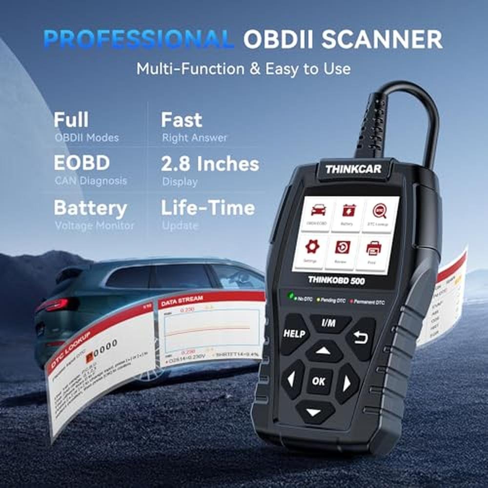 Thinkcar Thinkobd 500 OBD2 Scanner – Side View