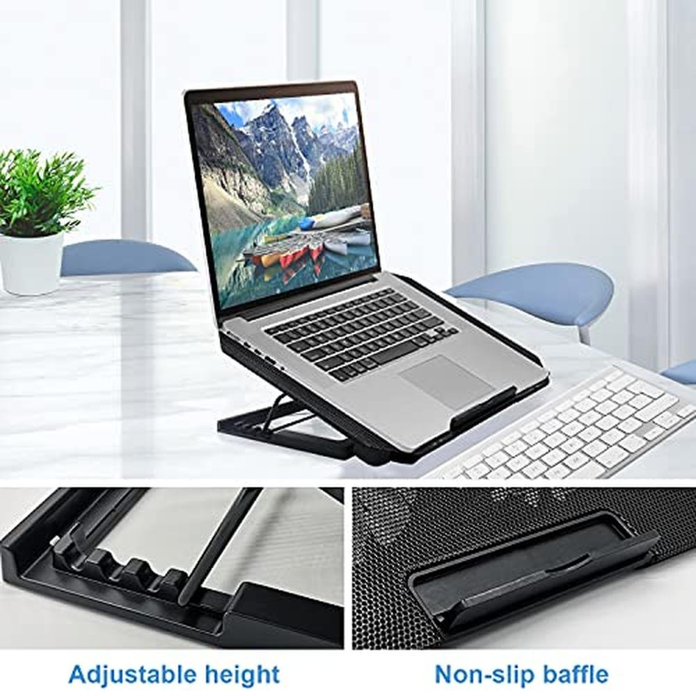 Laptop Cooling: DQJMHSEN Laptop Cooler Stand – Close-up Detail
