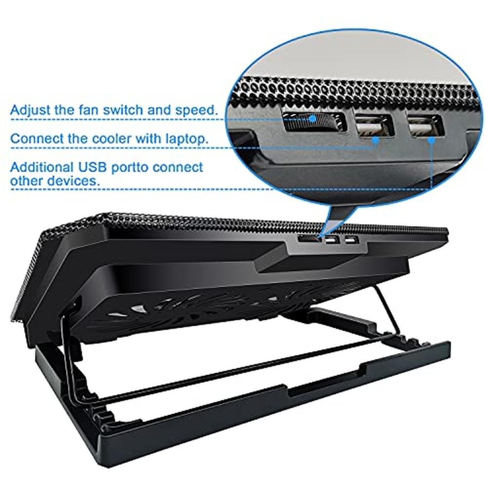 Laptop Cooling: DQJMHSEN Laptop Cooler Stand – In Use