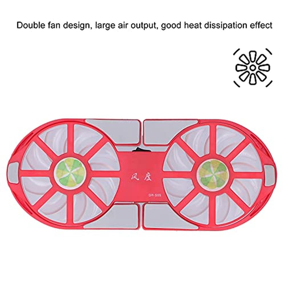 Laptop Cooler: Premium Portable USB Powered Red Laptop – In Use