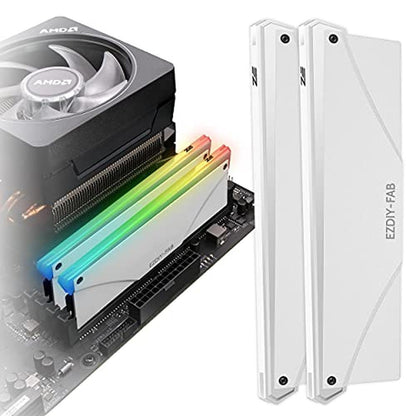 Sync EZDIY: EZDIY-FAB 5V ARGB Memory RAM Cooler DDR Heatsink – Front View