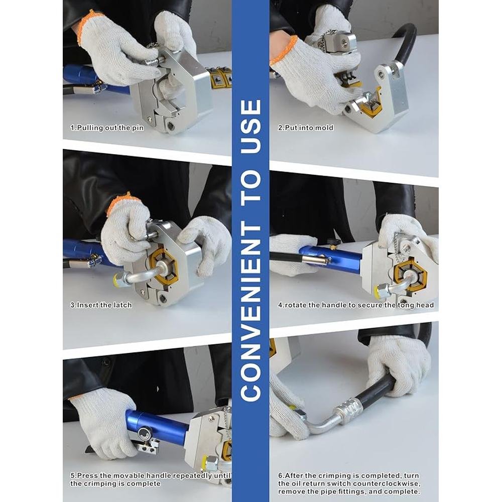 Hydraulic A/C Hose Crimper Kit – Side View