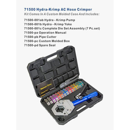 Hydraulic A/C Hose Crimper Kit – In Use