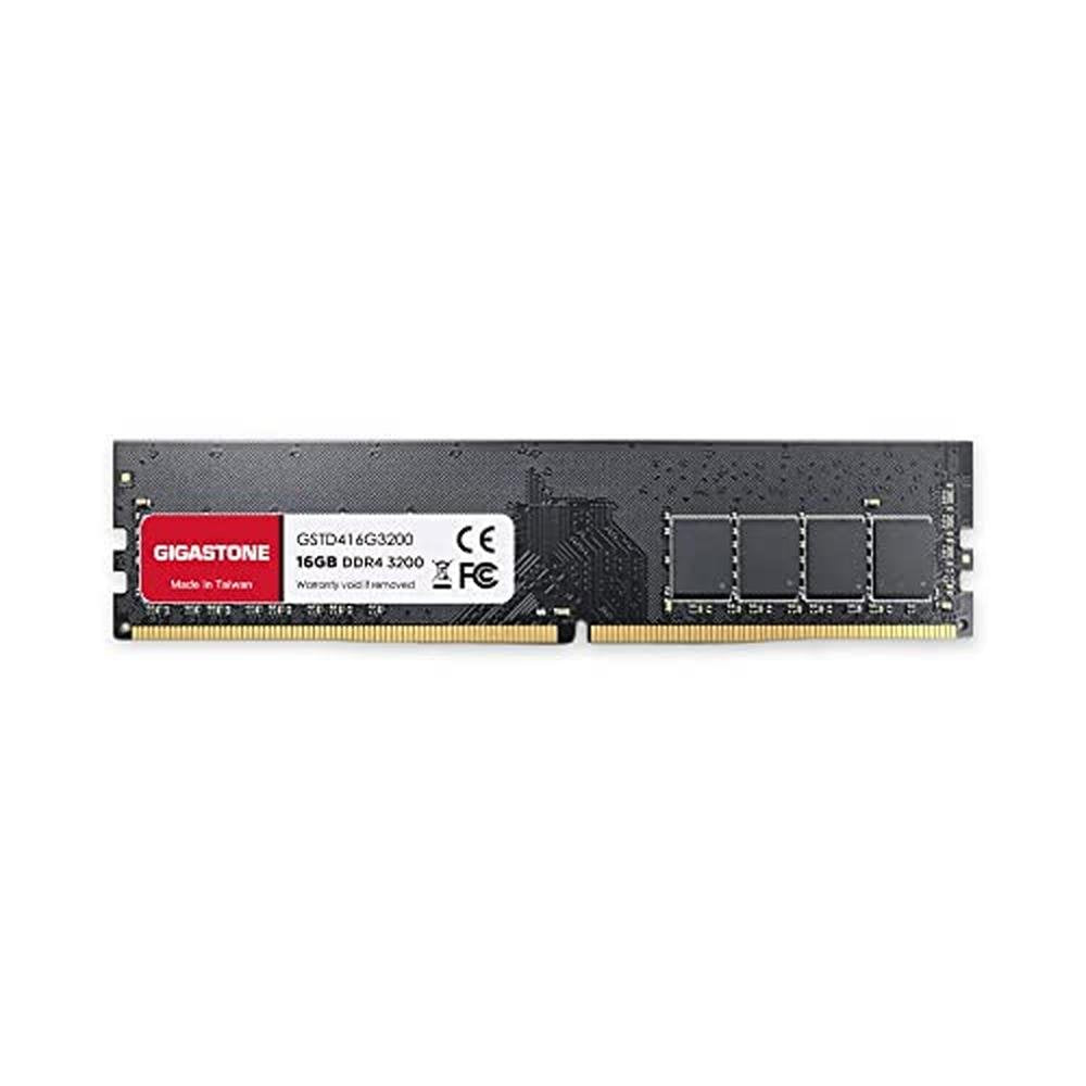DDR4 PC4 RAM: GIGASTONE 16GB DDR4 3200MHz – Front View