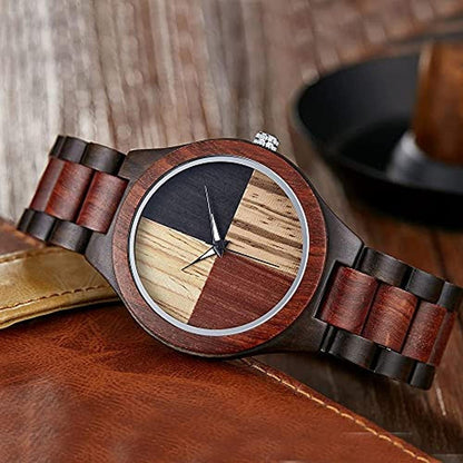 Wooden Watches: Dentily Handmade Wooden Watches for Men – Close-up Detail