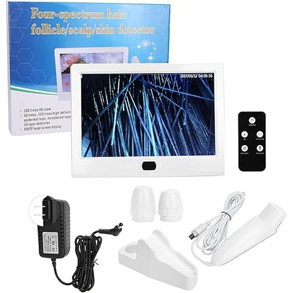 Scalp Detector: 13inch 50x-200x Lens Multi-Functional – Close-up Detail