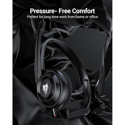 NUBWO HW02 USB Headset with Microphone Noise Cancelling – Close-up Detail