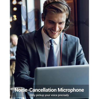 NUBWO HW02 USB Headset with Microphone Noise Cancelling – In Use