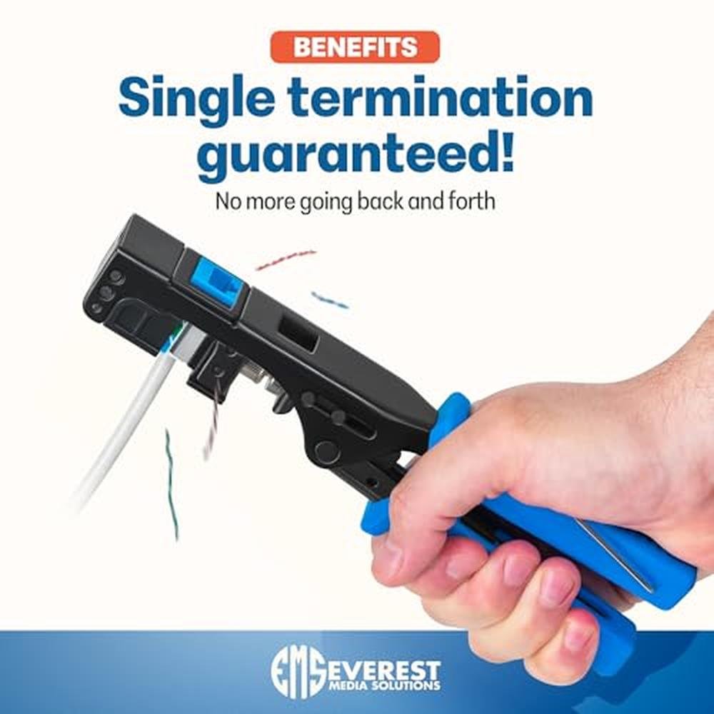 Everest Angled: Everest easyJACK 90 Speed Termination – In Use