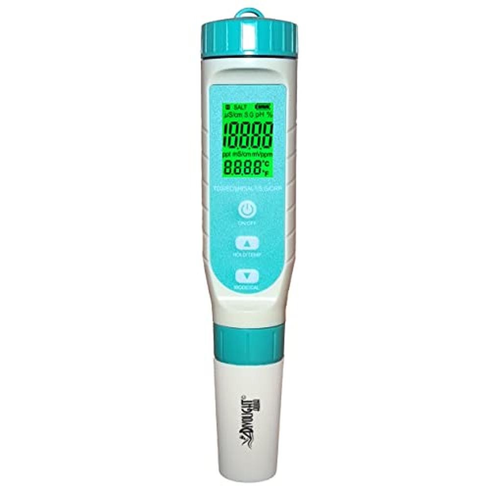 Premium 7 in 1 Water Quality Tester Pen Meter for Pools – Front View