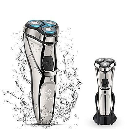 Electric Men's Shaver: WELIRY Electric Razor Wet Dry – Front View