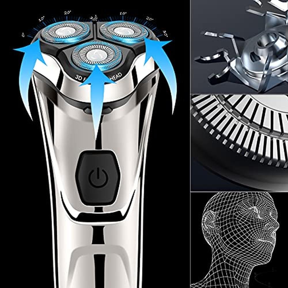 Electric Men's Shaver: WELIRY Electric Razor Wet Dry – Side View