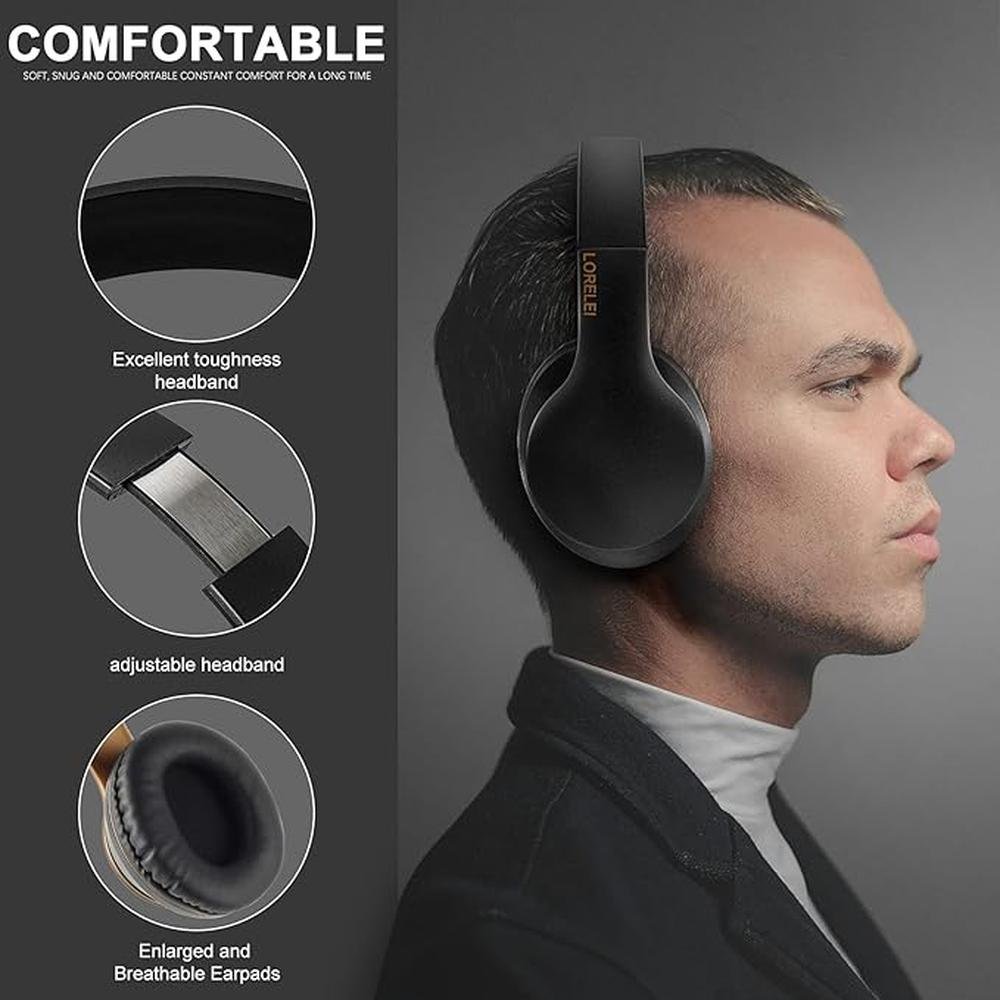 LORELEI X6 Over-Ear Headphones With Microphone – Side View