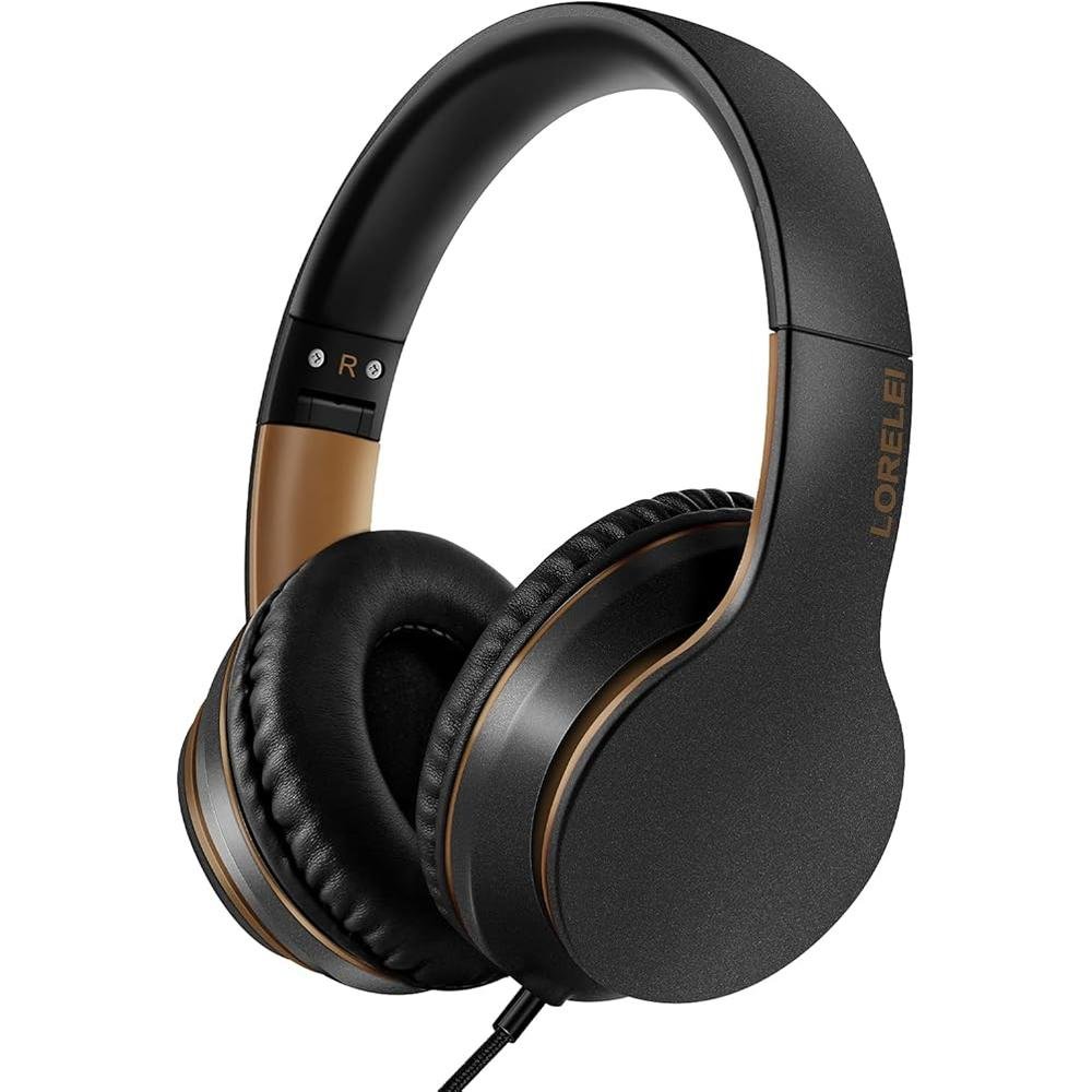 LORELEI X6 Over-Ear Headphones With Microphone – Close-up Detail