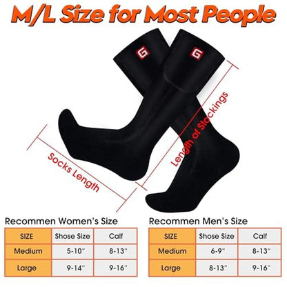 Heated Men's Socks: Electric Rechargeable Battery Heated – In Use