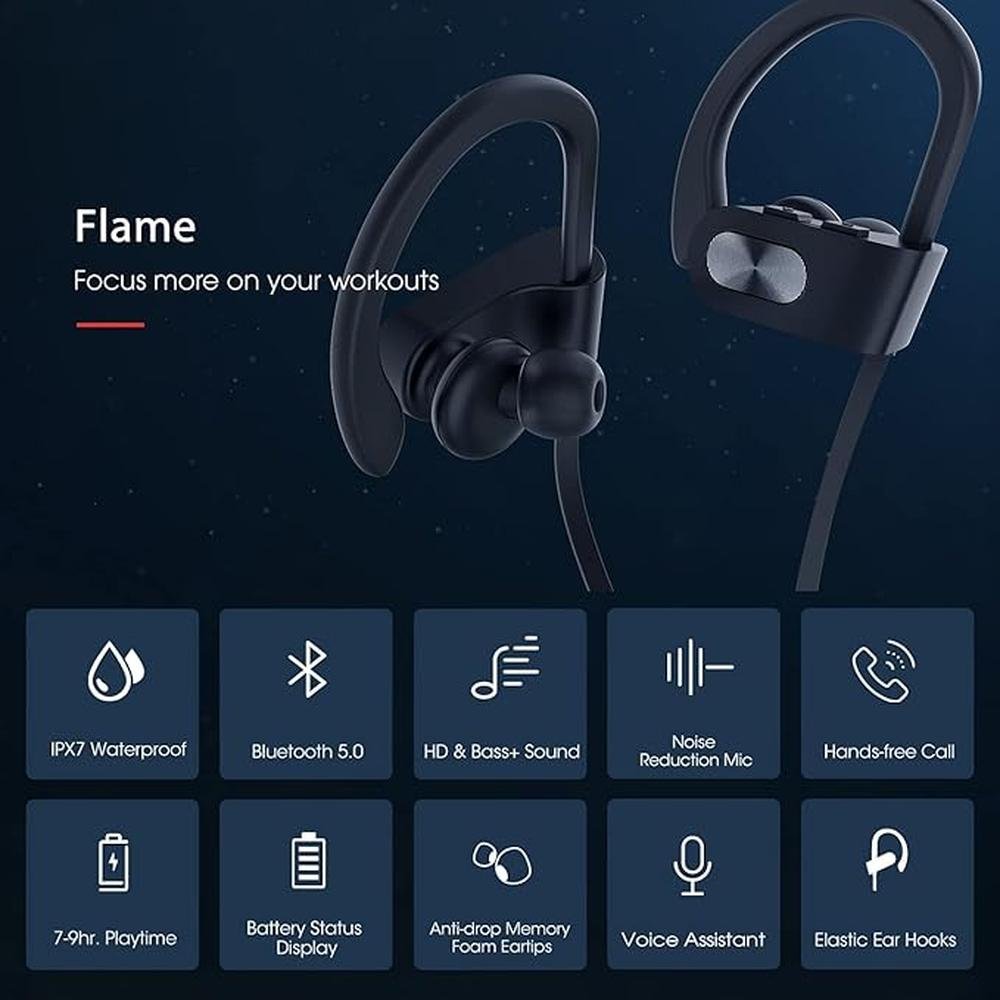 Redzoo Bluetooth Headphones V5.0 – Close-up Detail