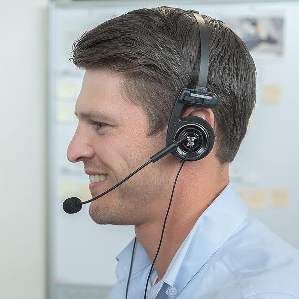 Koss Porta Pro Double-Sided Communication Headset with – In Use