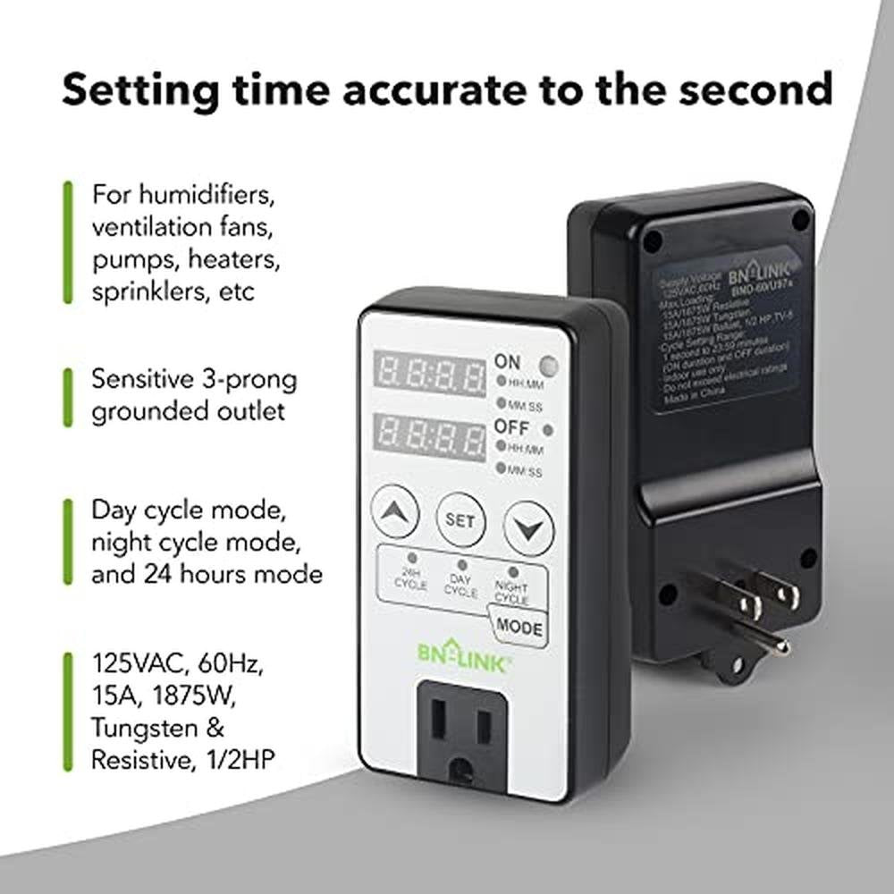 Timer Outlet: BN-LINK Timer Outlet – Close-up Detail