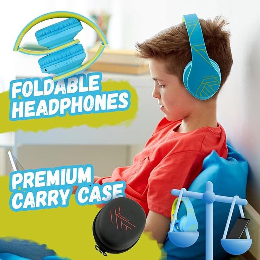 PowerLocus Kids Headphones Over-Ear – Close-up Detail