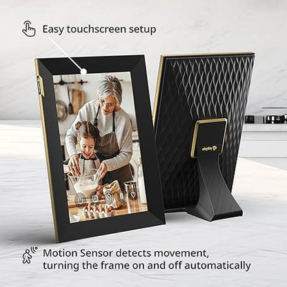 Digital Picture Frame: Nixplay Upgraded 10.1 HD Touch – Side View
