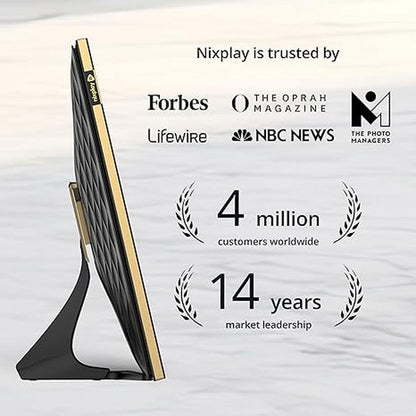 Digital Picture Frame: Nixplay Upgraded 10.1 HD Touch – Close-up Detail