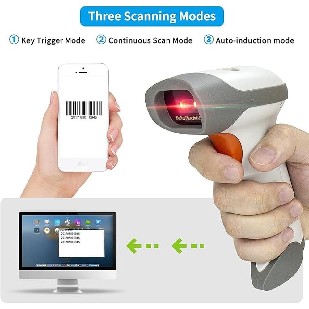 Barcode Scanner: NetumScan Bluetooth 2D Barcode Scanner – Close-up Detail