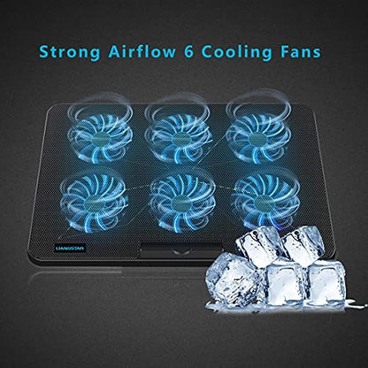 Laptop Liangstar: Liangstar Laptop Cooling Pad with 6 Quiet – In Use