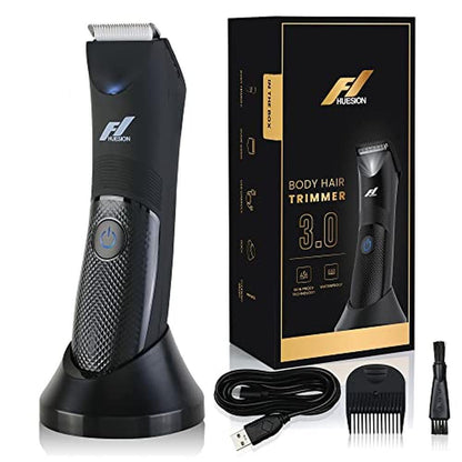 Body Trimmer for Men: Fhuesion Manscape Trimmer IPX7 – Front View