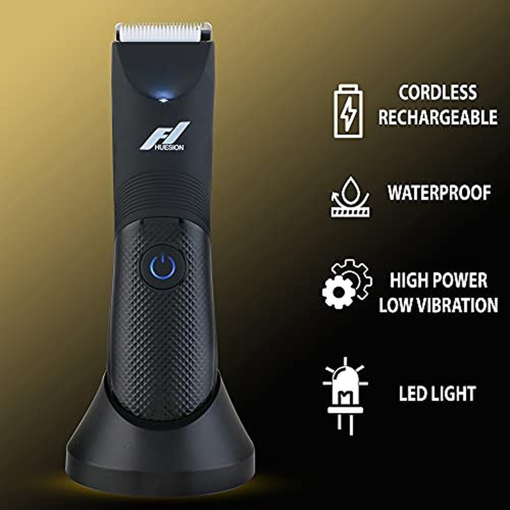 Body Trimmer for Men: Fhuesion Manscape Trimmer IPX7 – Side View