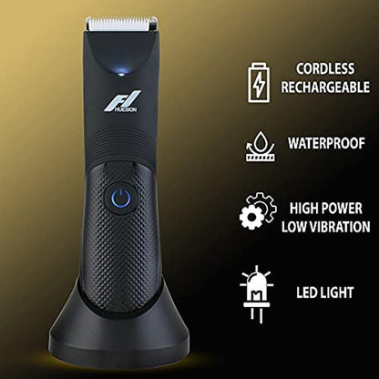 Body Trimmer for Men: Fhuesion Manscape Trimmer IPX7 – Side View