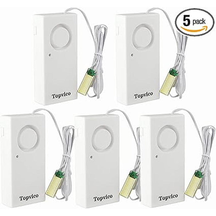Water Leak Detector: Topvico 120dB Loud Siren – Front View
