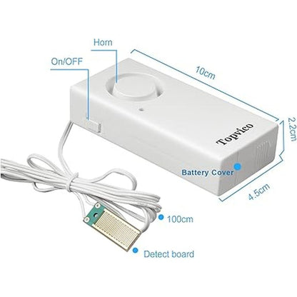 Water Leak Detector: Topvico 120dB Loud Siren – In Use