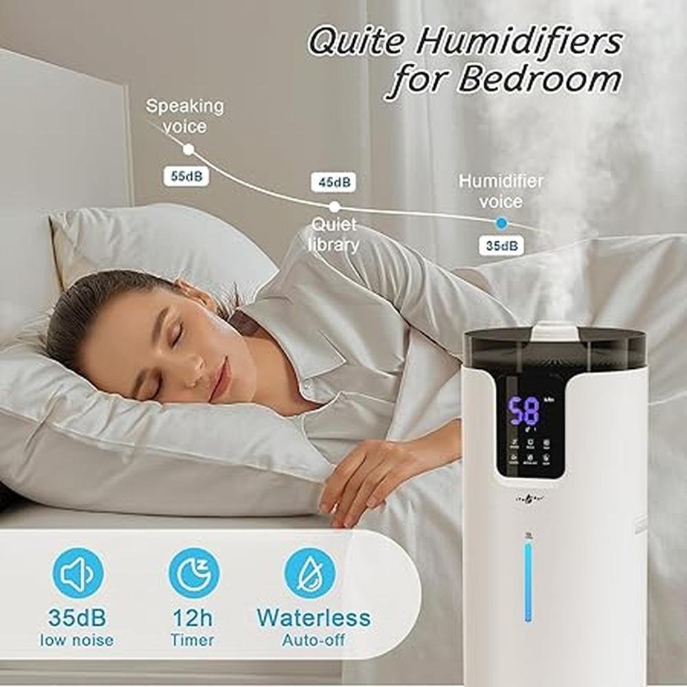 Humidifier Home: Premium Large Room Whole House Humidifier – Side View