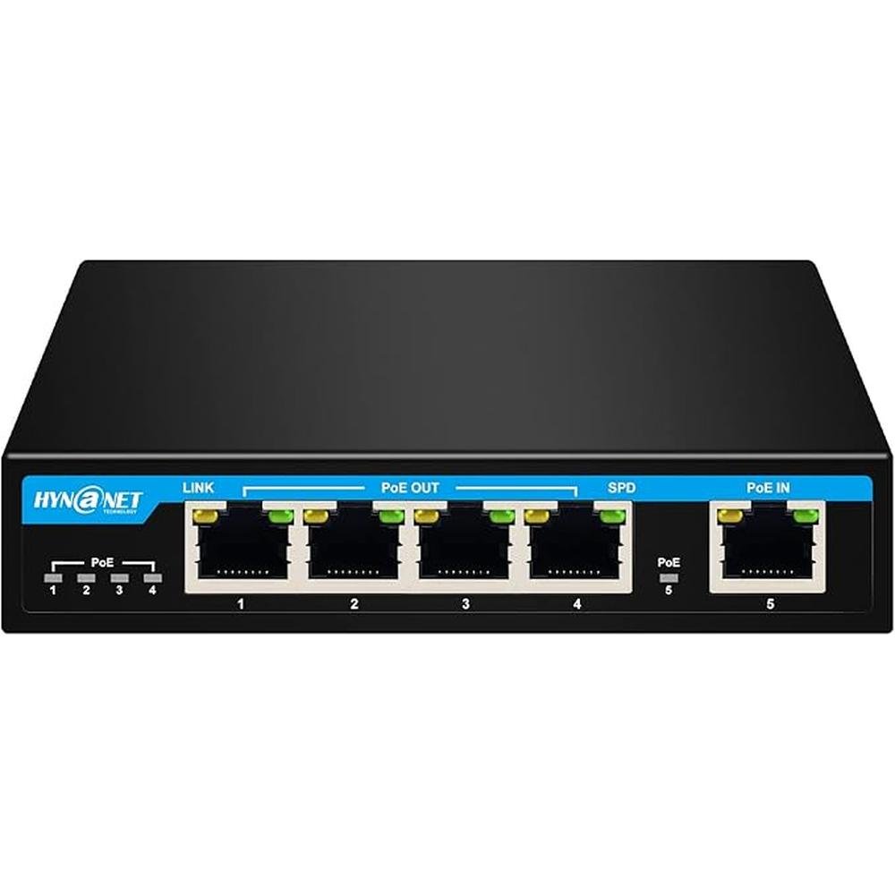 PX204 4 Port Gigabit PoE Extender with IEEE802.3af/at/bt – Front View