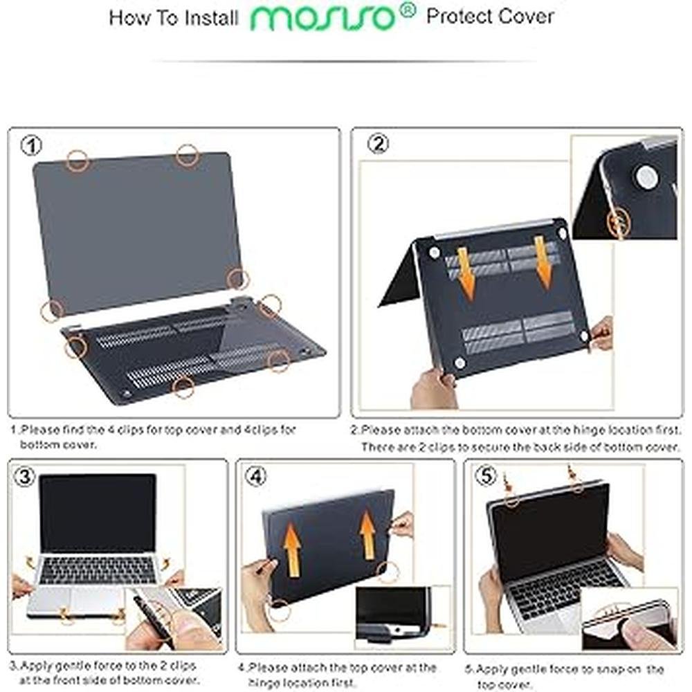 MacBook Air 13 Inch Case: MOSISO Premium Hard Shell Cover – Close-up Detail