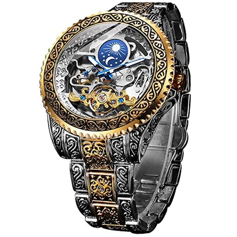 Forsining Retro Watch for Men – Front View