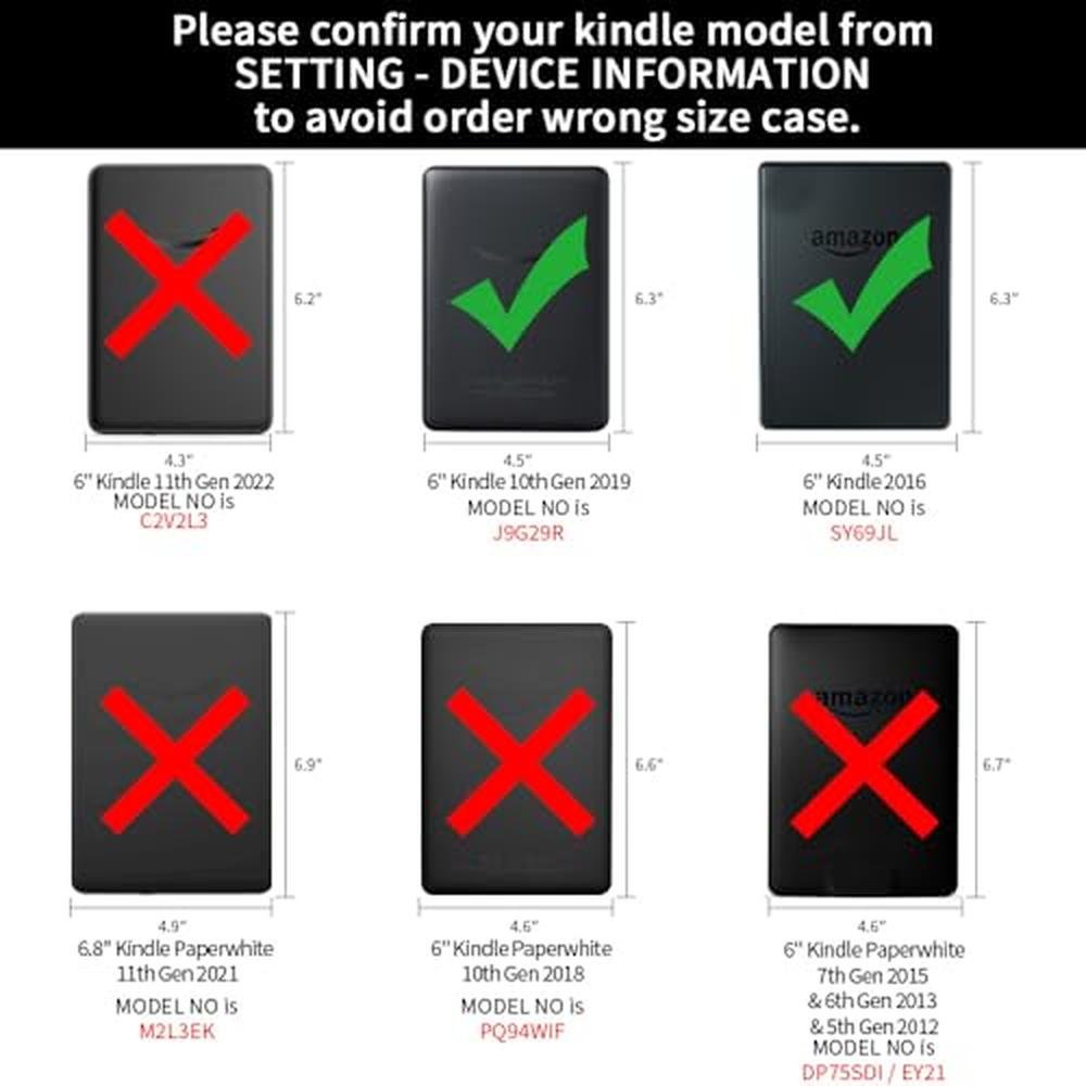 Kindle Cover: Youngme TPU Gel Protective Cover Case for 6 – Side View