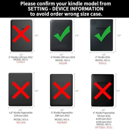 Kindle Cover: Youngme TPU Gel Protective Cover Case for 6 – Side View
