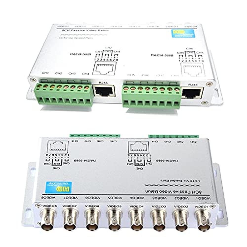UTP Video: BeElion 8-CH UTP 720P 1080P HD Passive Video – In Use