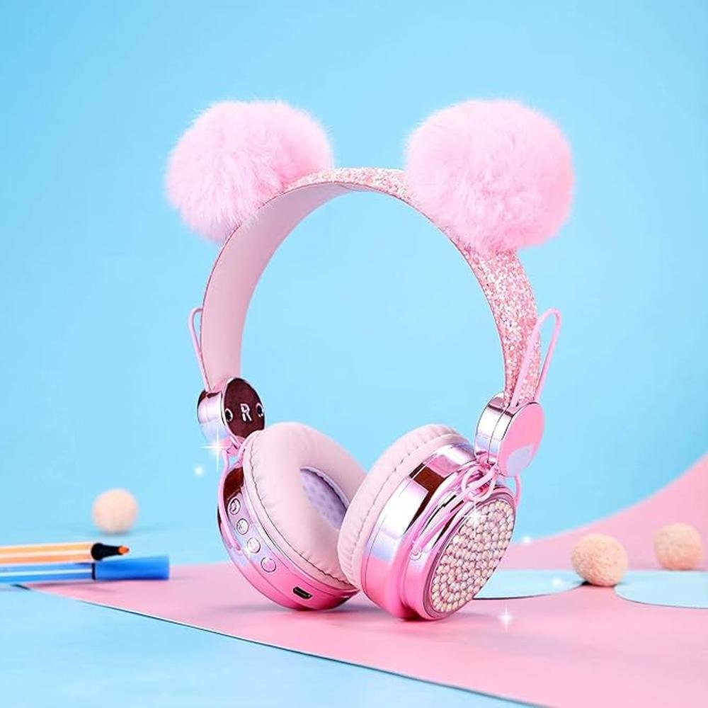 Wireless Girls Headphones Bluetooth – Side View