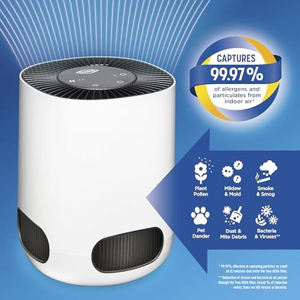 Clorox Air Purifiers: Clorox True HEPA Filter – Side View