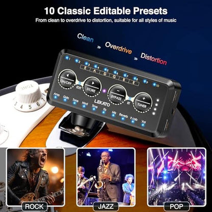 Headphone Guitar: LEKATO Micro Guitar Headphone Amp Bass – Packaging