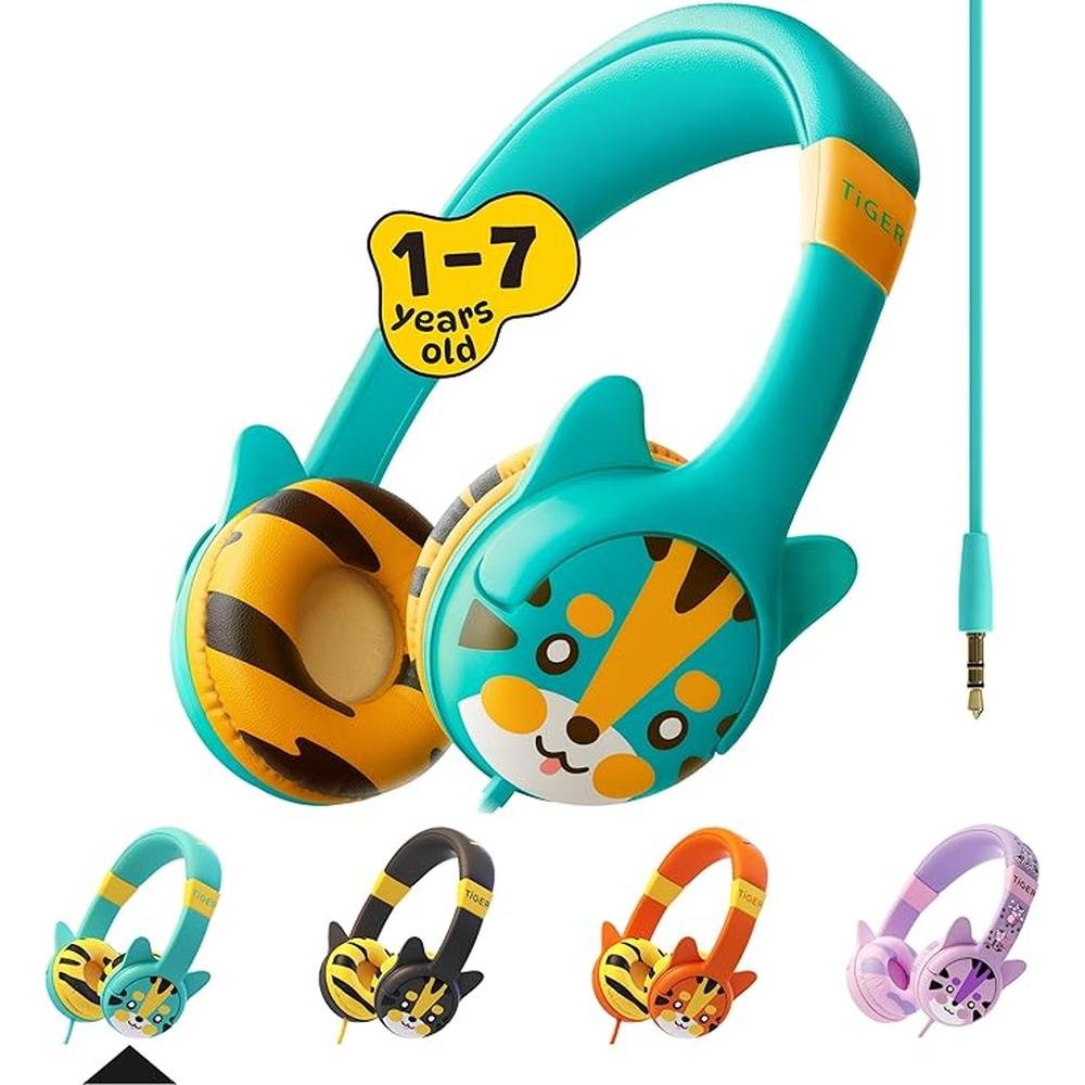 Kidrox Wired Toddler Headphones for 1-7 Years Old – Front View