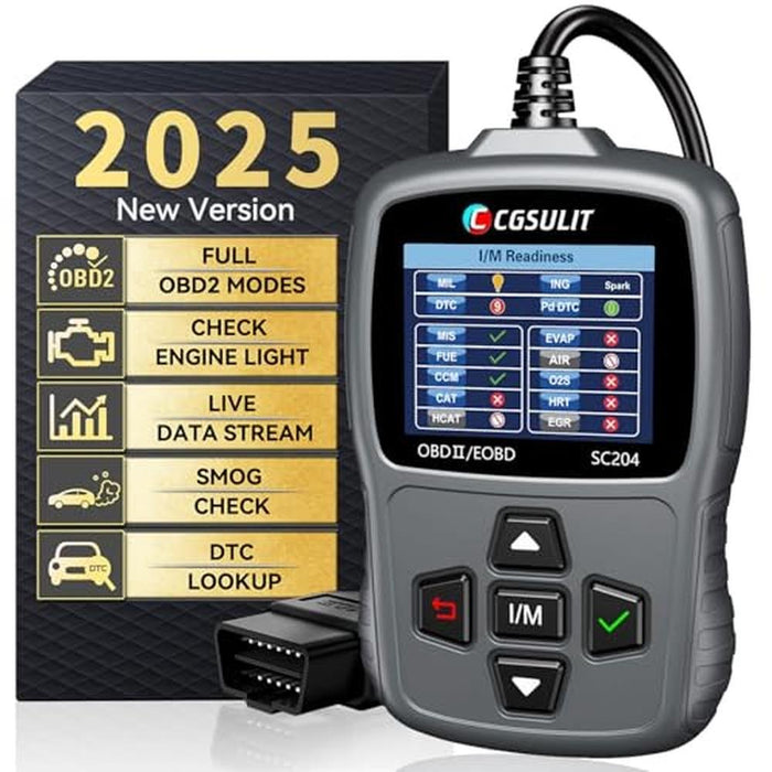 Code Analysis Tool: CGSULIT Scan Tool SC204 OBD2 Scanner – Front View