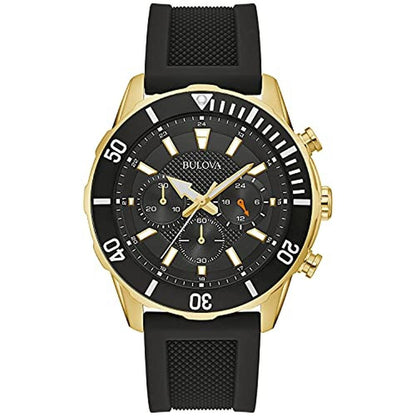 Bulova Men's Sport 6-Hand Chronograph Quartz Watch – Front View