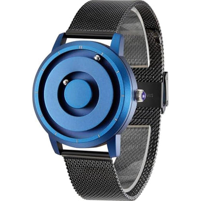 Magnetic Watch: EUTOUR Magnetic Bead Analog Watch Stainless – Front View