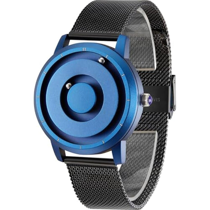 Magnetic Watch: EUTOUR Magnetic Bead Analog Watch Stainless – Front View