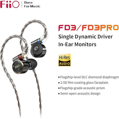 FiiO FD3 PRO Earphones in-Ear Earbuds High Resolution 1DD – Close-up Detail